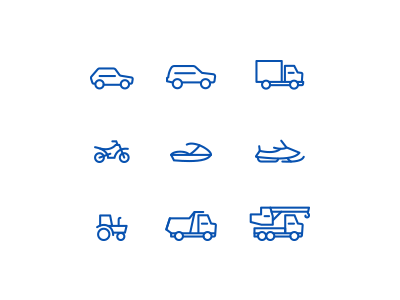 free transport icons preview
