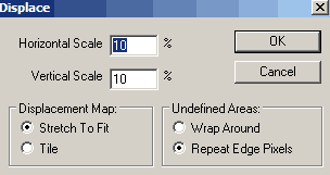 displace filter settings