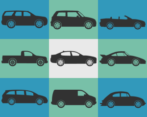 car silhouettes icons preview