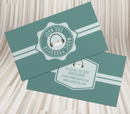 DJ Business card template preview
