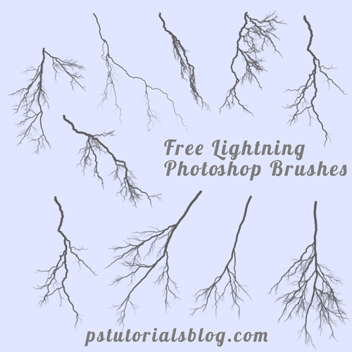 photoshop lightning brushes preview