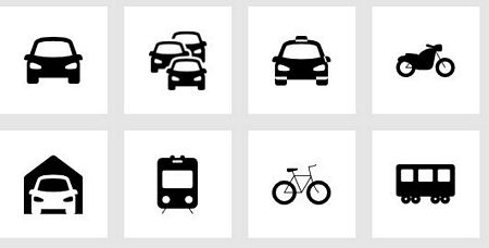 Transport icons by icons8