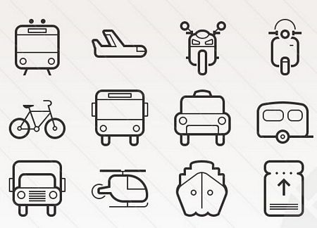 transportation vector icons